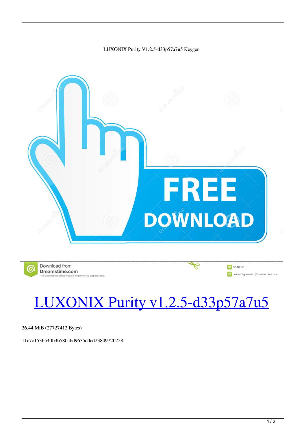 Luxonix purity free download mac